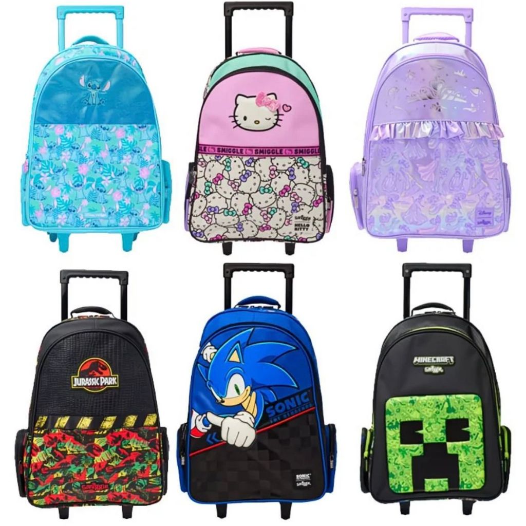 Australia sniggle Trolley Backpack With Light Up Wheels | Shopee Malaysia