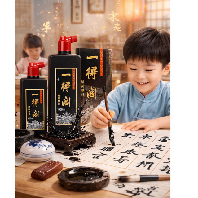 1361 Chinses Calligraphy Brush Ink Chinese Painting Black Ink 中国画墨汁墨水一得 ...