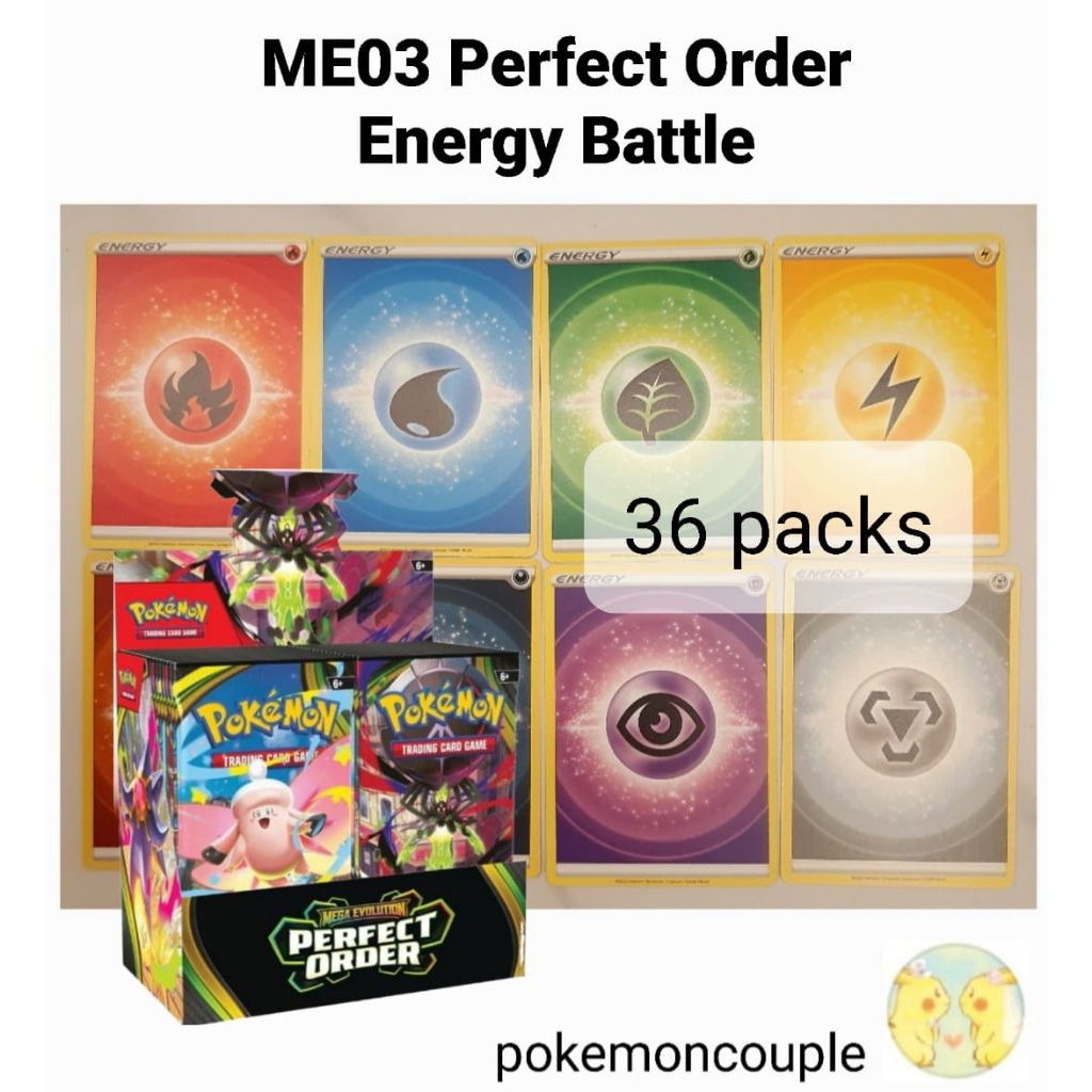 (Live Rip) ME03 Perfect Order Energy Battle 36packs (8 fighters share 1 ...