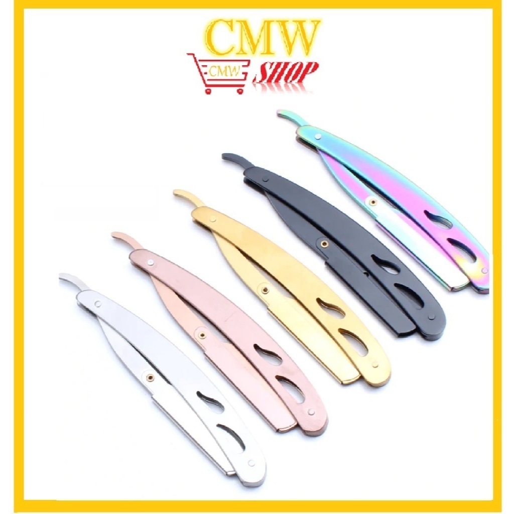 BARBER TOP Stainless Steel Traditional / Classical Foldable Straight ...