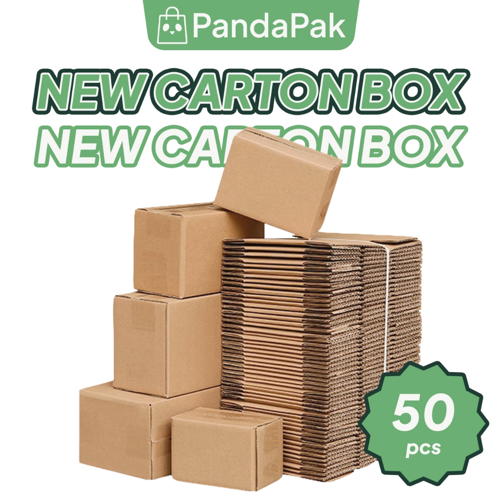 50pcs Corrugated Carton Box Kotak Karton Tahan Lasak Courier Parcel Box ...