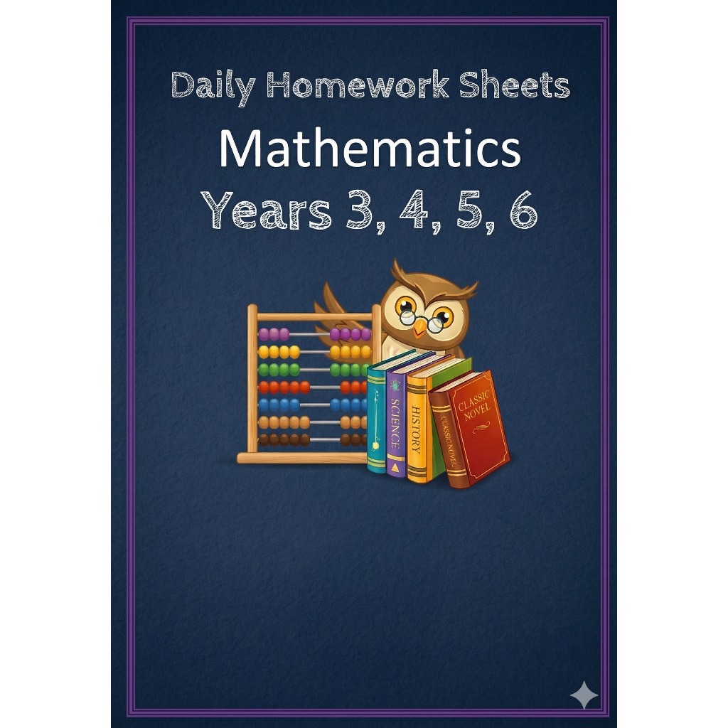Mathematics Daily Homework Sheets Y3, Y4, Y5, Y6 (Soft Copy) | Shopee ...