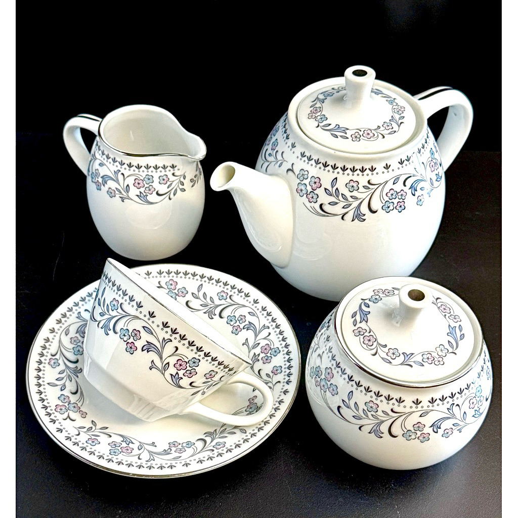 Noritake Blue Waltz Vintage Tea Set Sold Separately | Shopee Malaysia