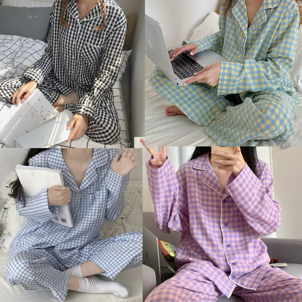 [Ready Stock}Women Pyjamas Pajamas Baju Tidur Perempuan Nightwear ...
