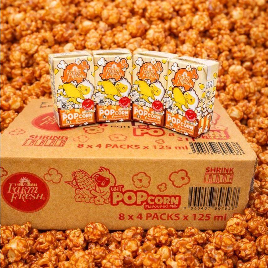 Farm Fresh Uht Popcorn Milk 125ml - Minuman Susu Popcorn Rasa Lezat ...