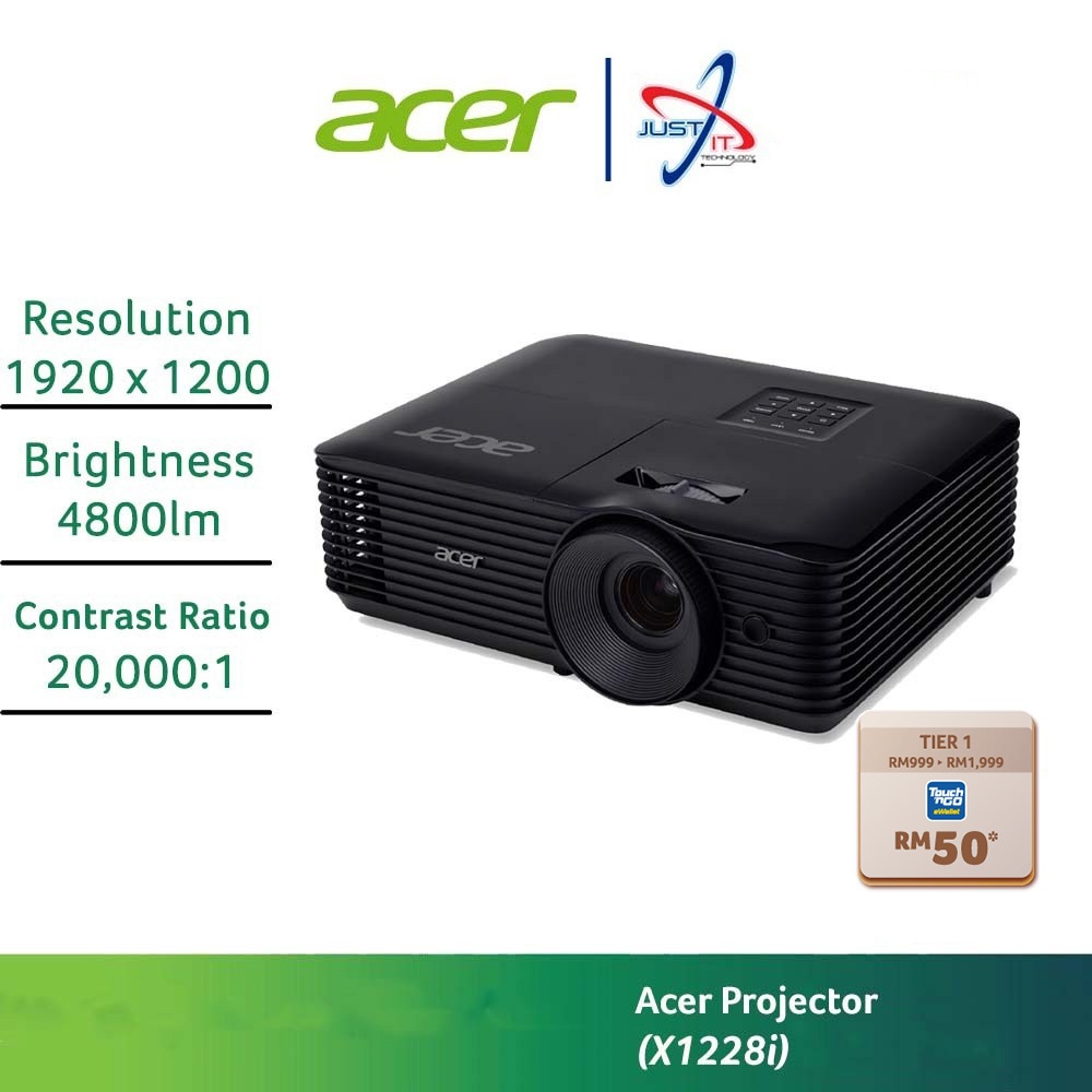 Acer X1228i Wireless Projector (XGA 1024x768/4500 Ansi Lumens/20000:1 ...