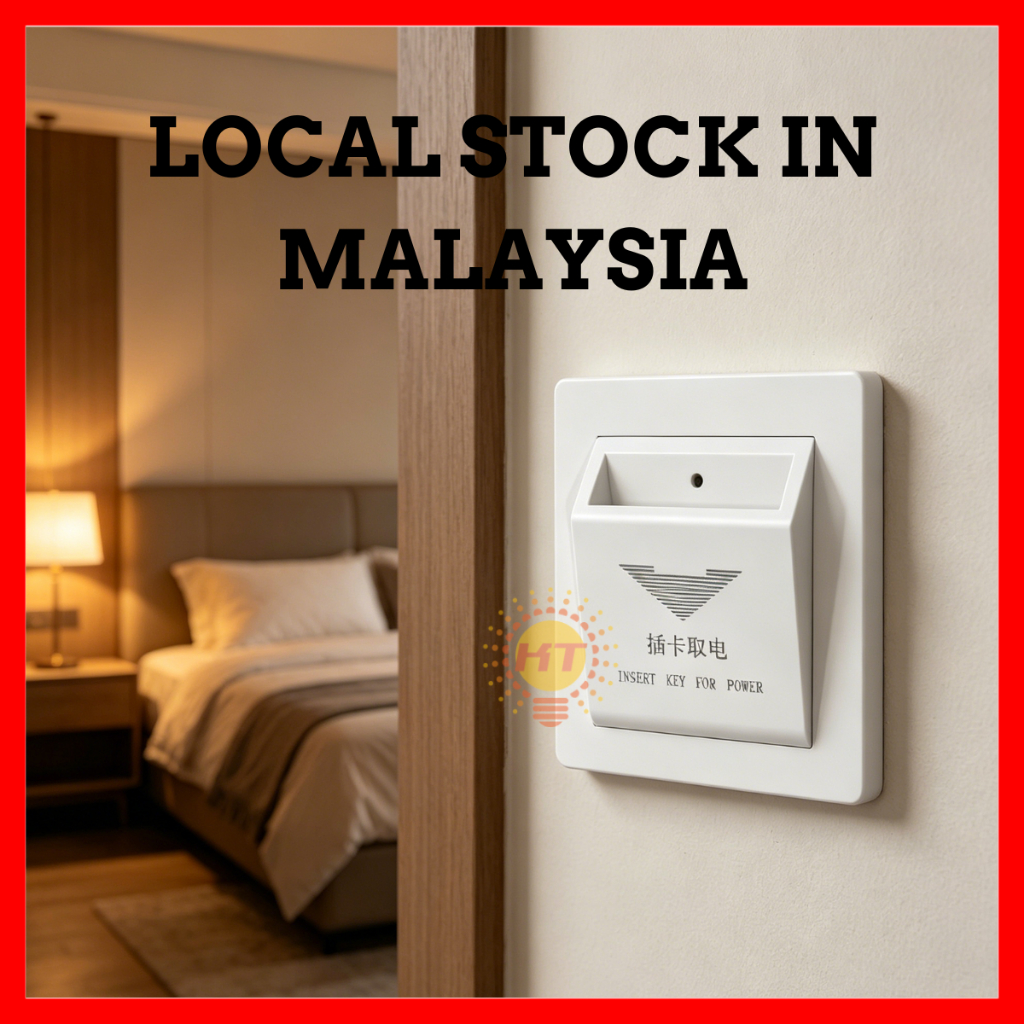 Hotel Key Card Power Switch (40A High Power) Airbnb power saving switch ...