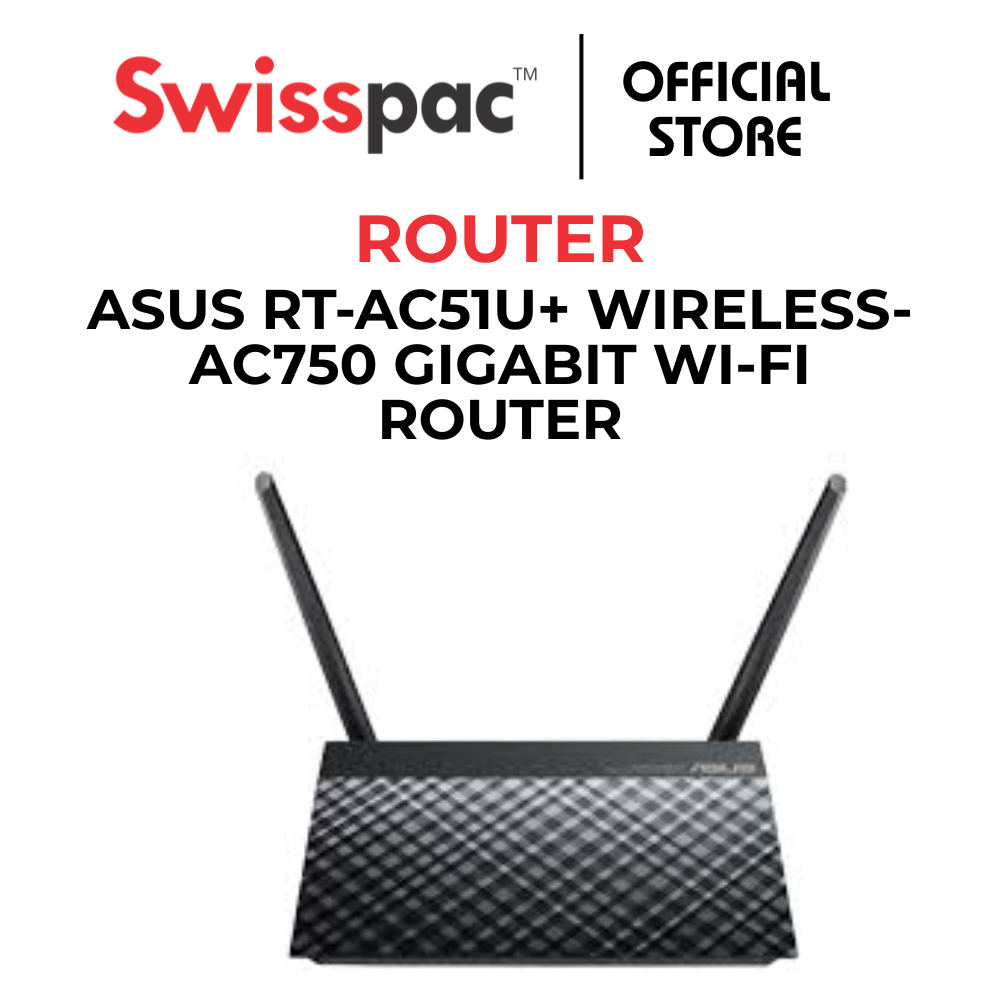 ASUS RT-AC51U+ WIRELESS-AC750 GIGABIT WI-FI ROUTER | Shopee Malaysia
