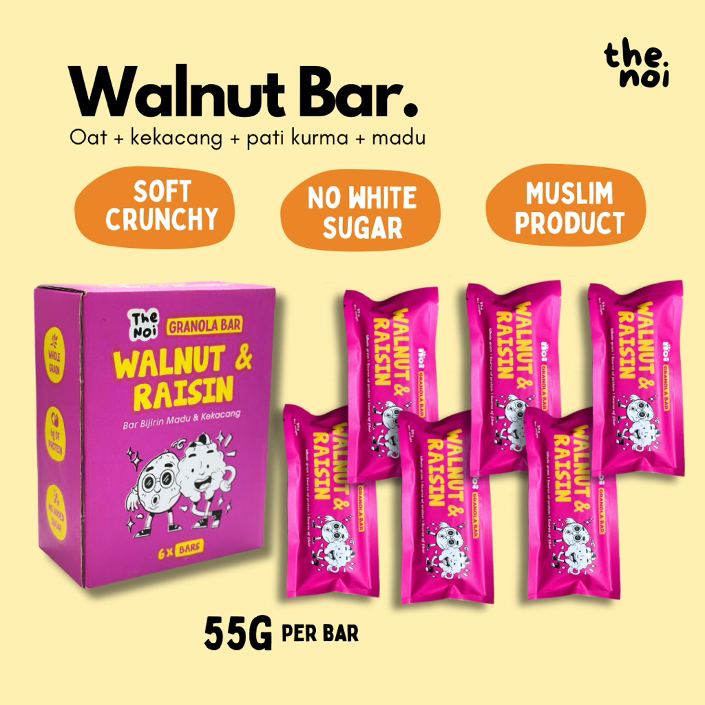 Granoila Walnut & Raisin Bar (Superfood & Sunnah Food) Energy Bar ...