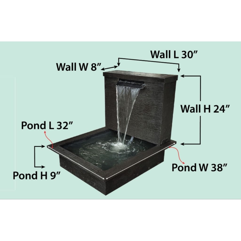 Water fountain(fiber waterfall) | Shopee Malaysia