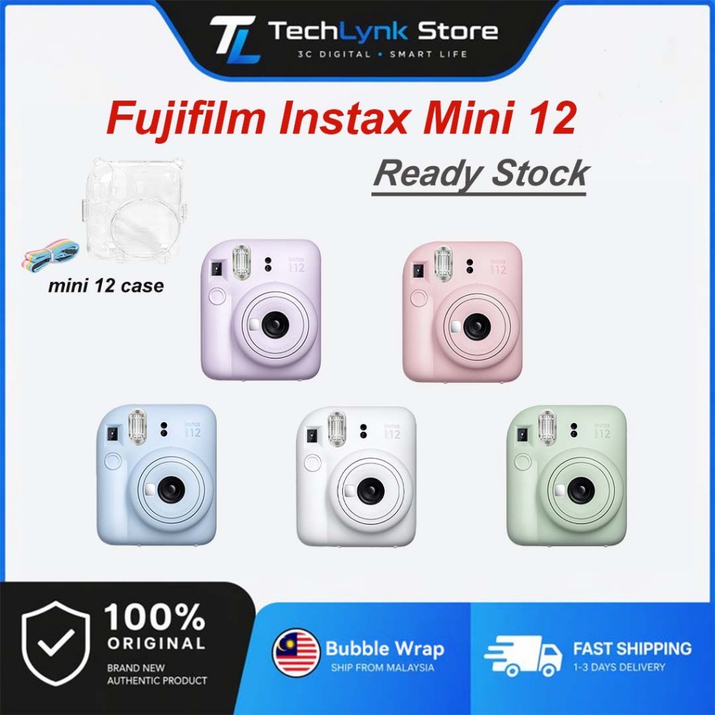 【Ready Stock】Fujifilm Instax Mini 12 Instant Camera | Original Polaroid ...