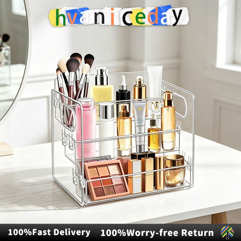 Widening Upgrade 3 Layers Makeup Organizer Dressing Table Organizer ...