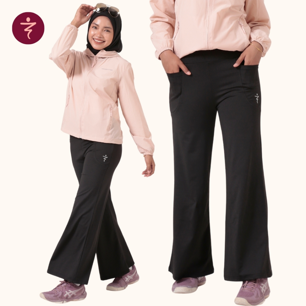 Seluar Sukan Wanita Flare Yoga Pants Loose Cut Plus Size (M-6XL ...