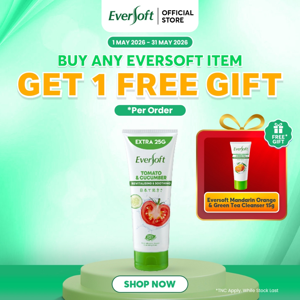 EVERSOFT Tomato Cleanser Foam 195g (Extra 25g) Renewal & Regeneration ...