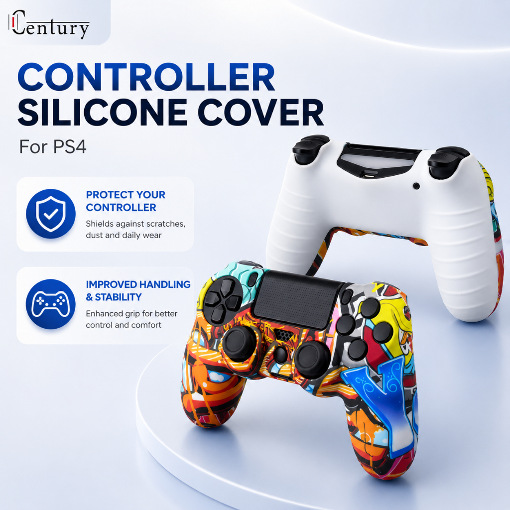 PS4 Wireless Controller Silicone Protective Cover Soft Silicone Rubber ...