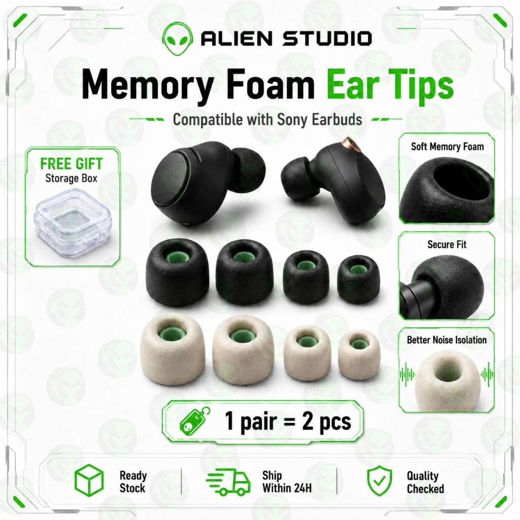 Sony Memory Foam Tips In Ear Earphone Pad Covers Ear Tips Linkbuds S ...