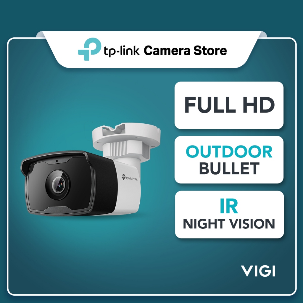 TP‑Link VIGI C320I 2MP Outdoor IR Bullet Network Camera – PoE/DC, IP67 ...