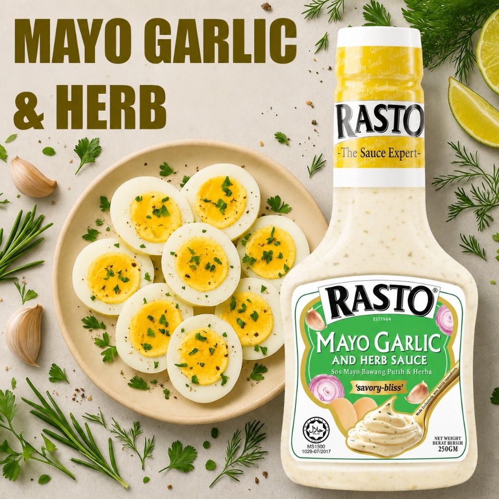 RASTO MAYO GARLIC & HERB 250GM | Shopee Malaysia