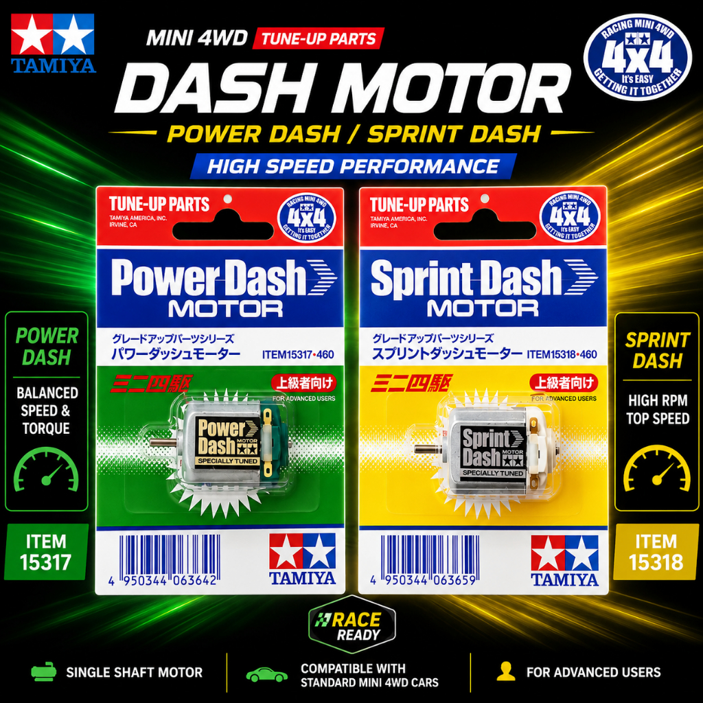 🔥READY STOCK🔥 Tamiya Mini 4WD Dash Motor 15317 Power Dash / 15318 ...