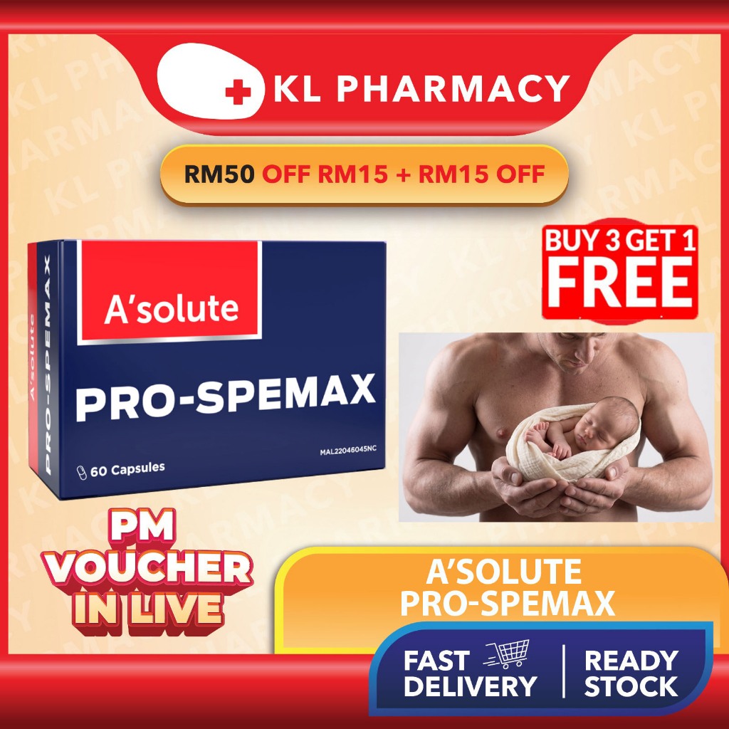 Asolute PROSPEMAX 60CAPS - Improvement of sperm quality & quantity #1 ...