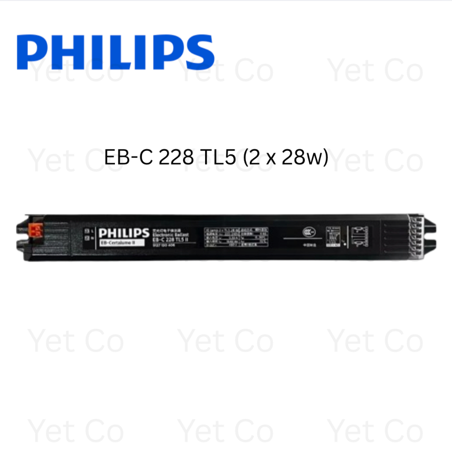 Philips EB-C 228 TL5 2x28w 220-240v 50/60Hz Electronic Ballast | Shopee ...