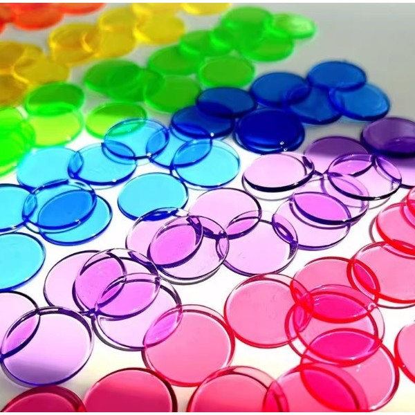 25mm transparent arcylic board game coin education game | Shopee Malaysia