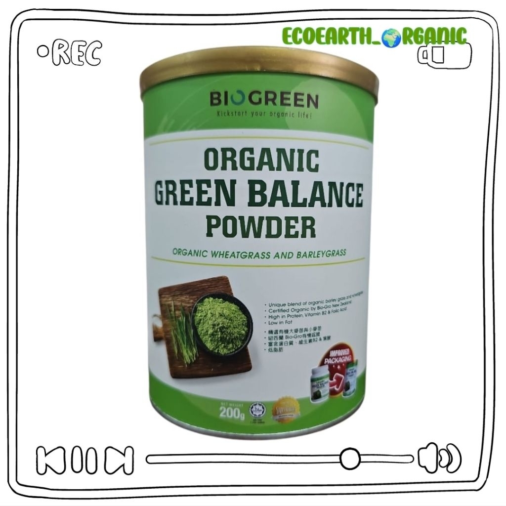 Biogreen Organic Green Balance Powder 200g EXP:9/2027 | Shopee Malaysia