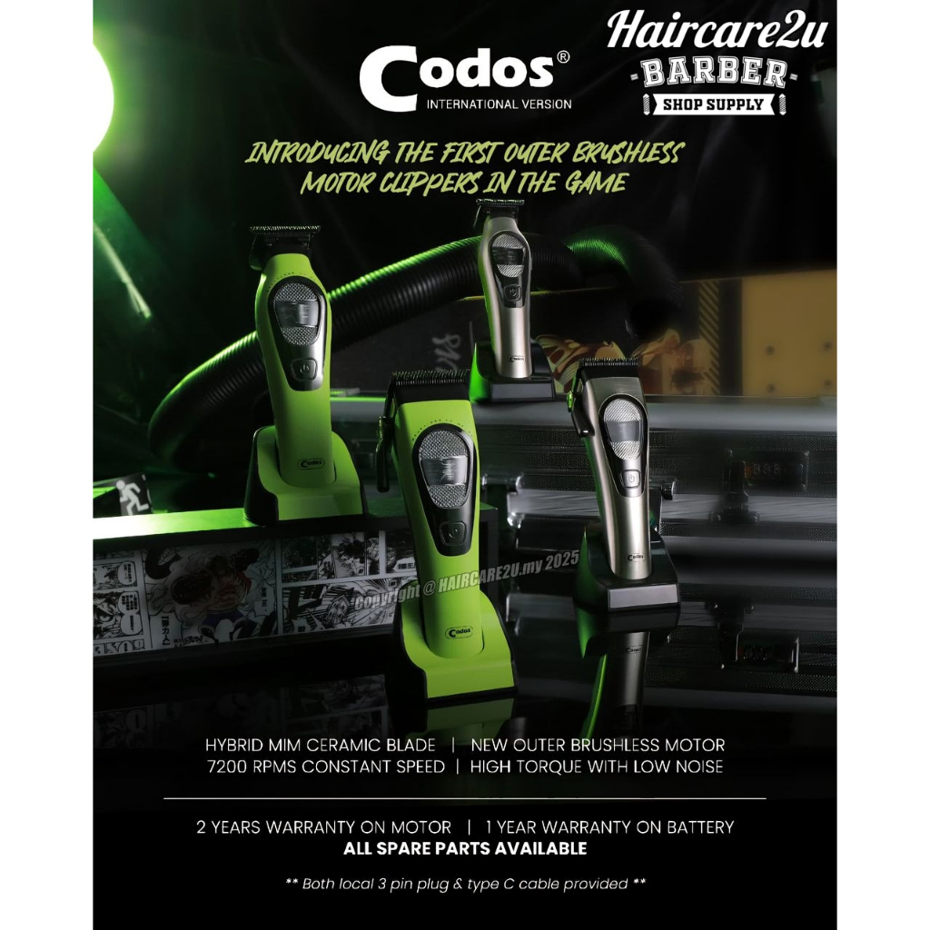 Codos Professional Cordless Hair Clipper A81 & Trimmer A71 | Shopee ...