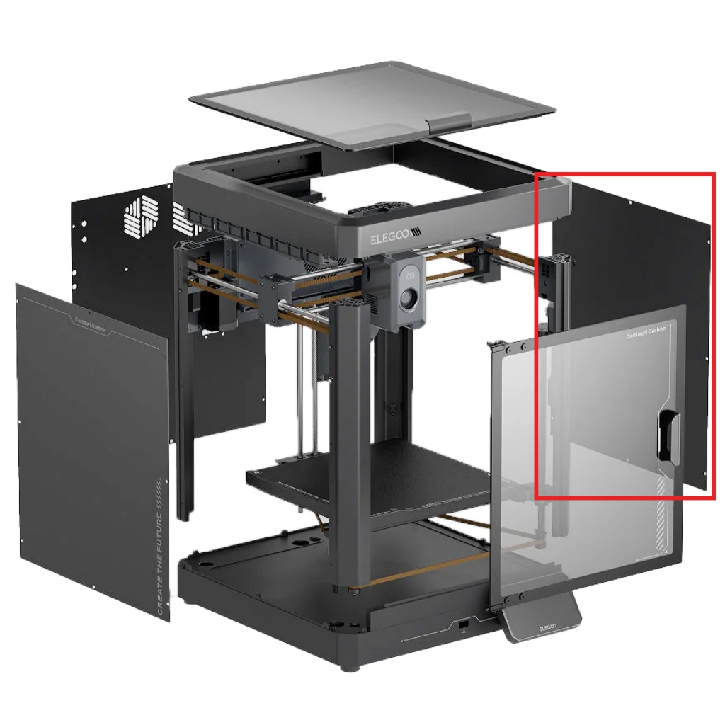 Elegoo Spare Parts Right Enclosure Panel – Version C - [Centauri Carbon] 3D Printer