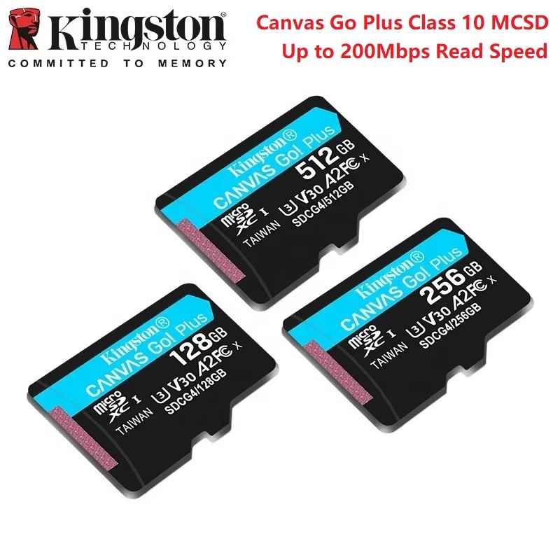 Kingston SDCG4 Canvas Go Plus Class 10 MCSD Card With Adapter - FHD ...