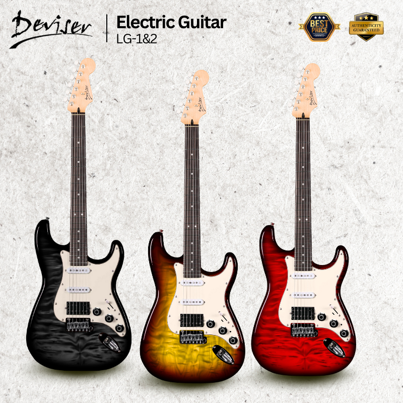 Deviser Smart Electric Guitar Stratocaster with Build in Effect and ...