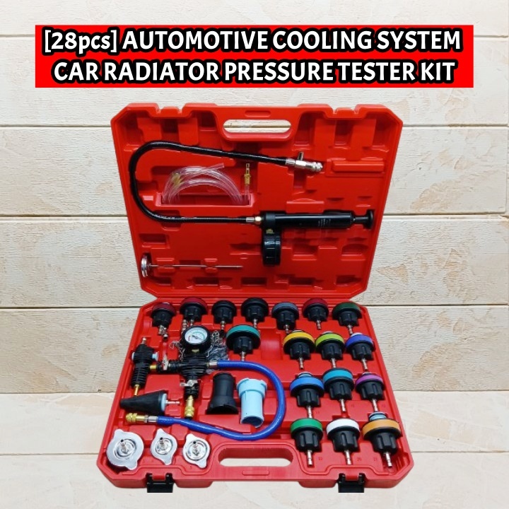 [28pcs] SET PENGUJI TEKANAN RADIATOR KERETA | CAR RADIATOR PRESSURE ...