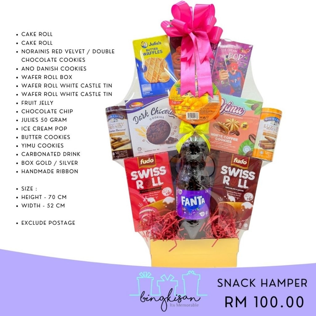 HAMPER SNACK / HAMPER MAKANAN RINGAN / HAMPER SUKANEKA / HAMPER CABUTAN ...
