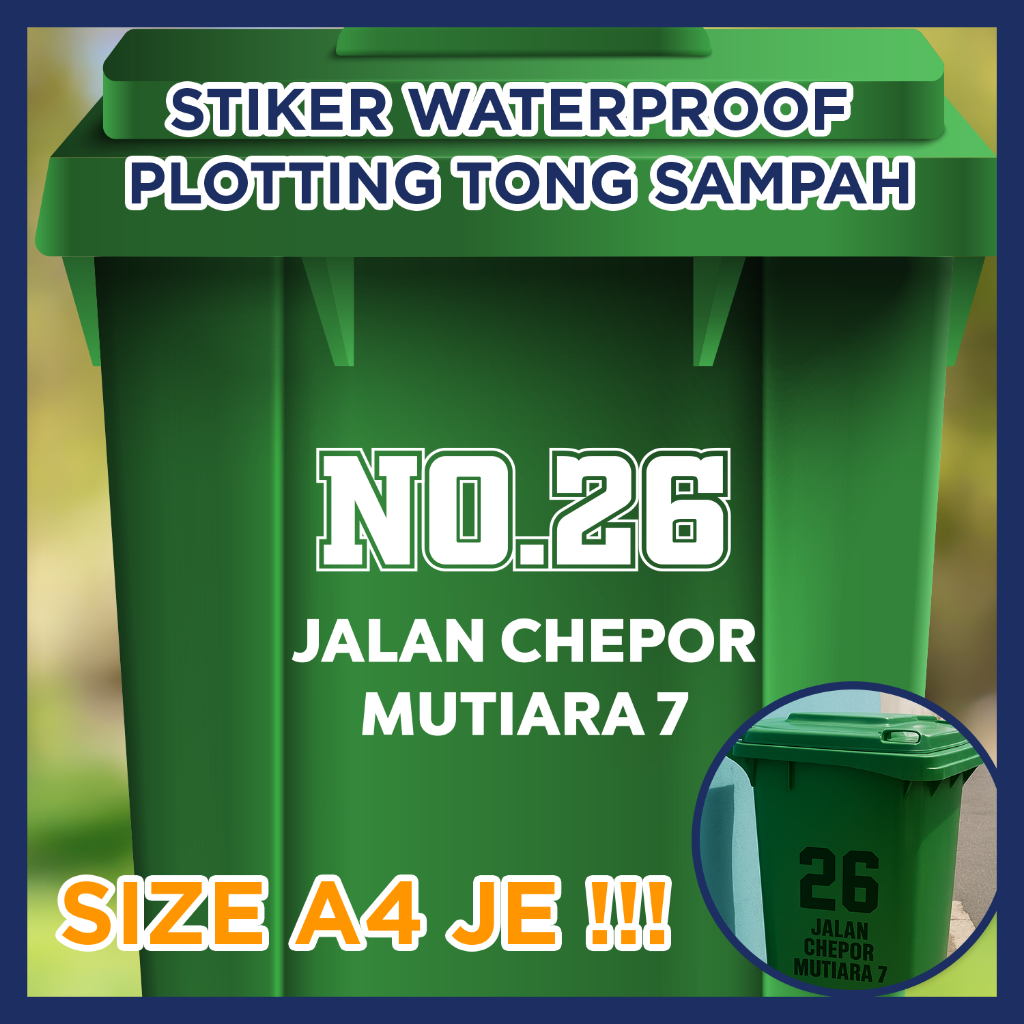 STICKER PLOTTING TONG SAMPAH / STIKER LABEL TONG SAMPAH KALIS AIR ...