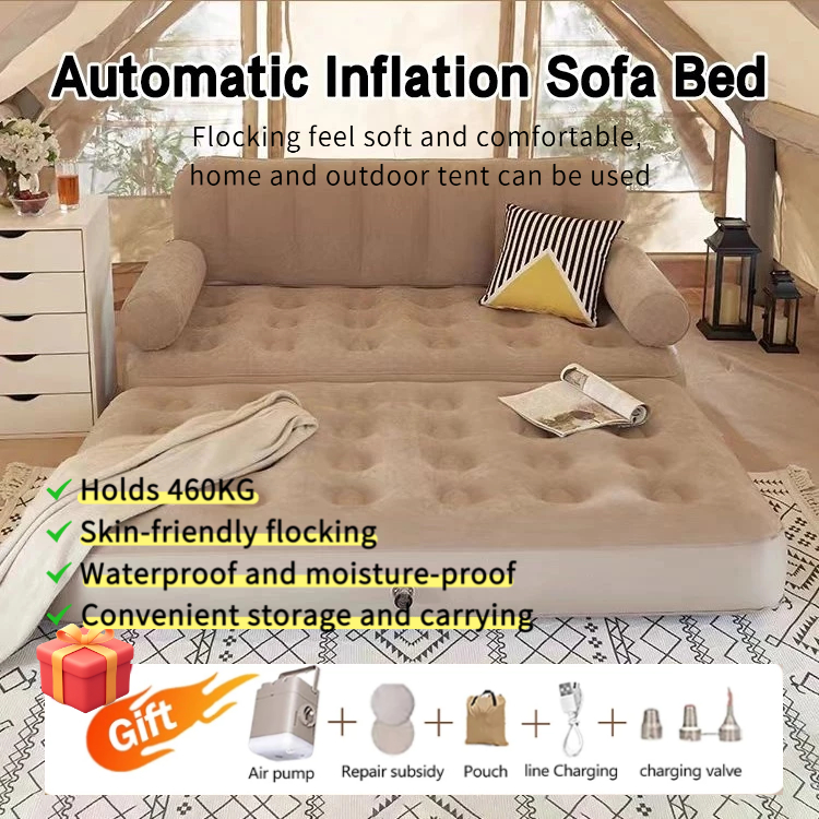 【Local seller】Automatic Inflatable Sofa Bed Outdoor Camping Portable ...