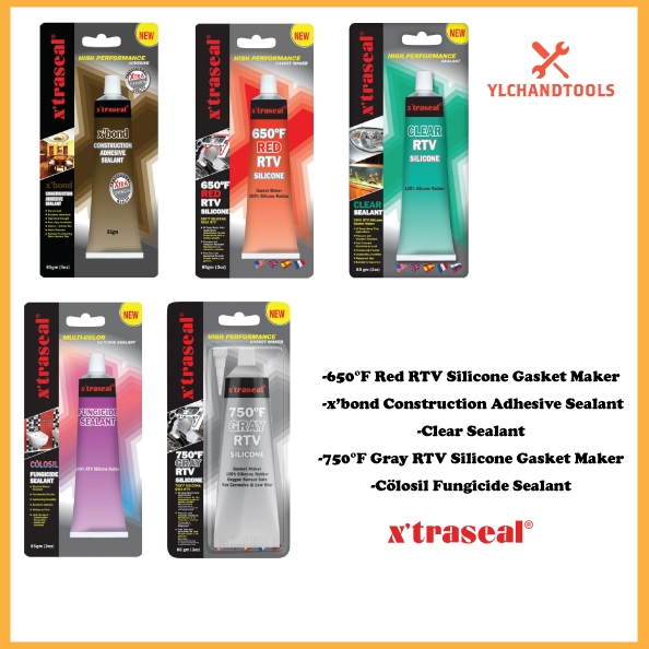 Xtraseal Sealants & Adhesives RTV Silicone Gasket Maker Construction ...