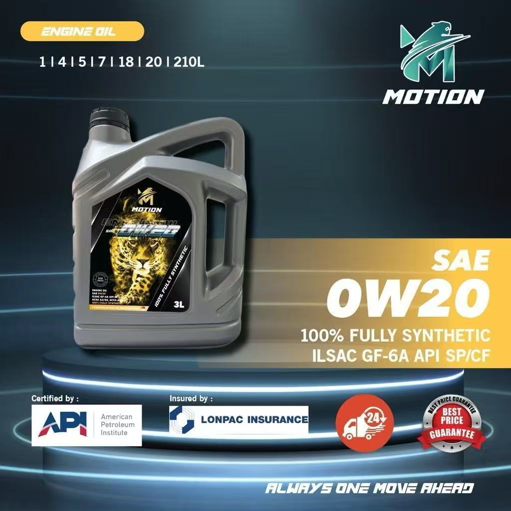 【SARAWAK】READY STOCK (0W20/3L/4L) MOTION API SP Fully Synthetic Engine ...
