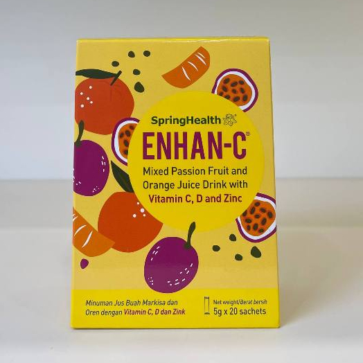 SpringHealth ENHAN-C Mixed Passion Fruit and Orange Juice Drink with ...