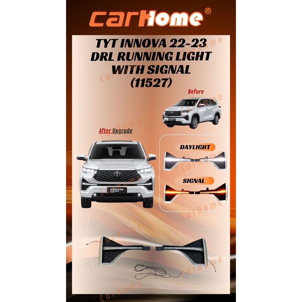 Toyota Innova Zenix 2023 Lampu Daylight LED DRL + Foglamp Bar / Innova ...
