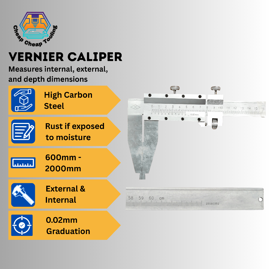 Vernier Caliper High Carbon Steel 600mm , 1000mm , 1500mm & 2000mm Size ...