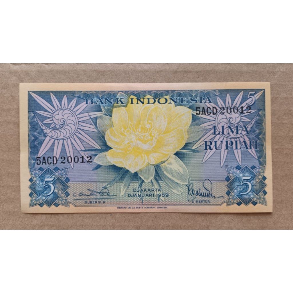 5 Rupiah Indonesia Old Banknote.Condition Unc | Shopee Malaysia
