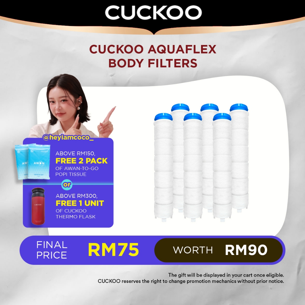 [Coco Exclusive]CUCKOO AquaFlex Body Filters (x2 units) | Shopee Malaysia
