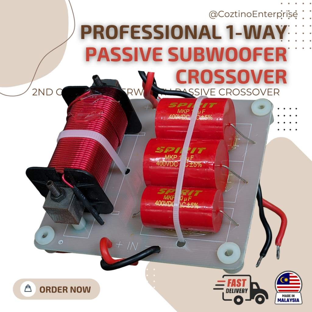 Professional 1 Way Passive 2nd Order Butterworth Subwoofer Crossover ...