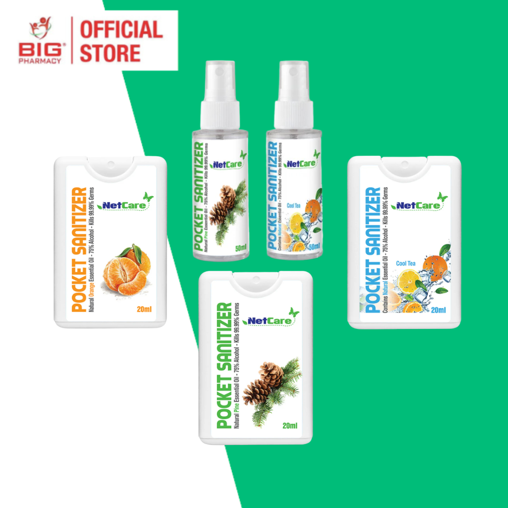 NETCARE HAND SANITIZER SPRAY (20M/50ML) | Shopee Malaysia