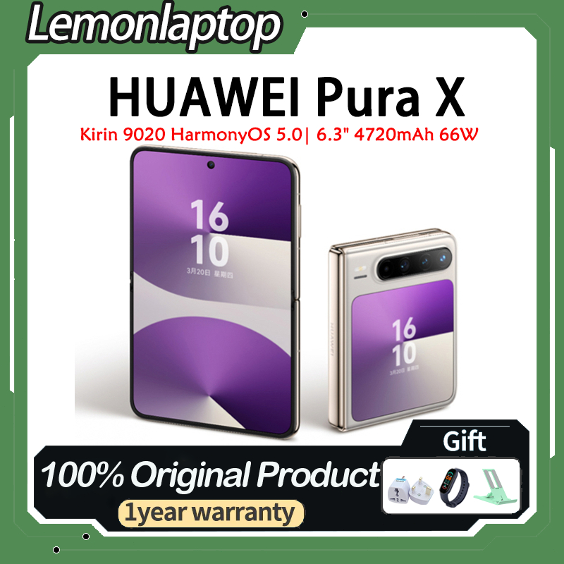 Huawei Pura X 5G Pliable – 16GB/1TB, 50MP, écran 6,3'' LTPO2 OLED, Batterie 4720mAh (Neuf)