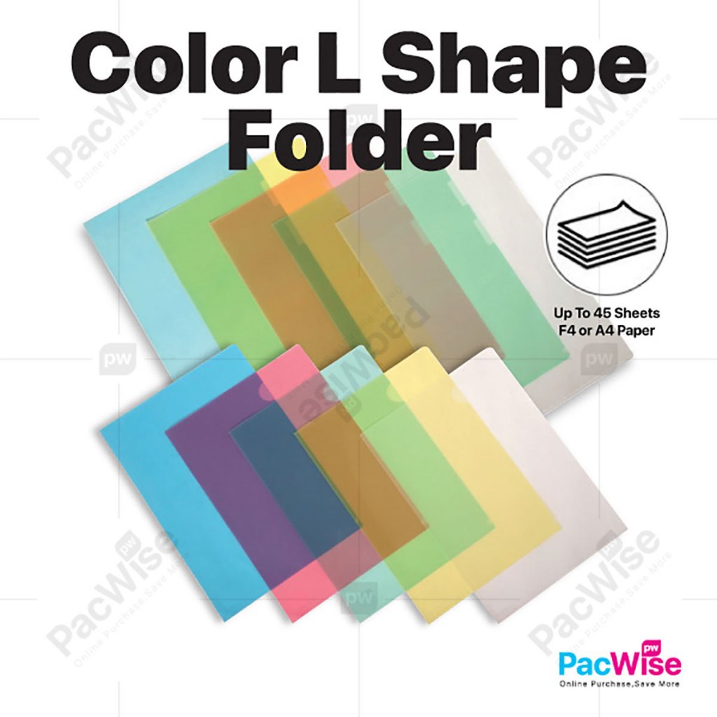 Document Folder L Shape / Colour File Holder / Pemegang Dokumen A4 F4 ...
