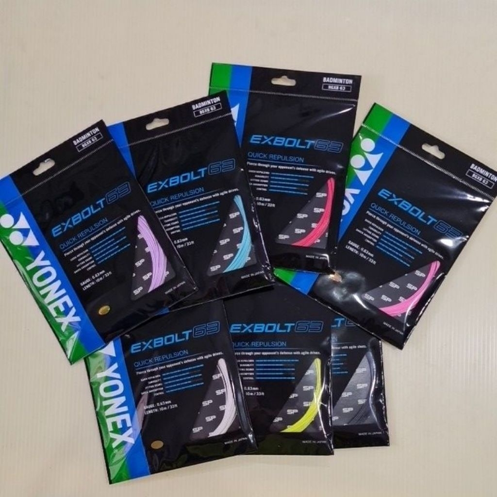 Yonex Exbolt 63 / XB63 badminton string | Shopee Malaysia