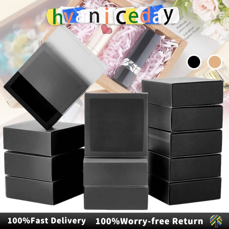 10Pcs Pull Out Gift Box Transparent Cover Gift Box PVC Drawer Carton ...