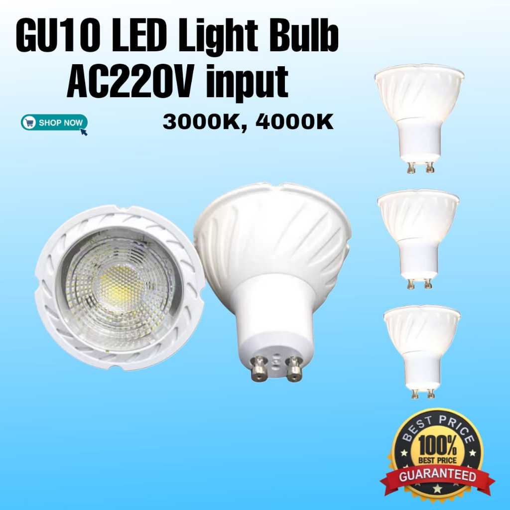 5W GU10 LED Light Bulb, Spotlight AC220V input, 3000K Warm White, 4000K ...