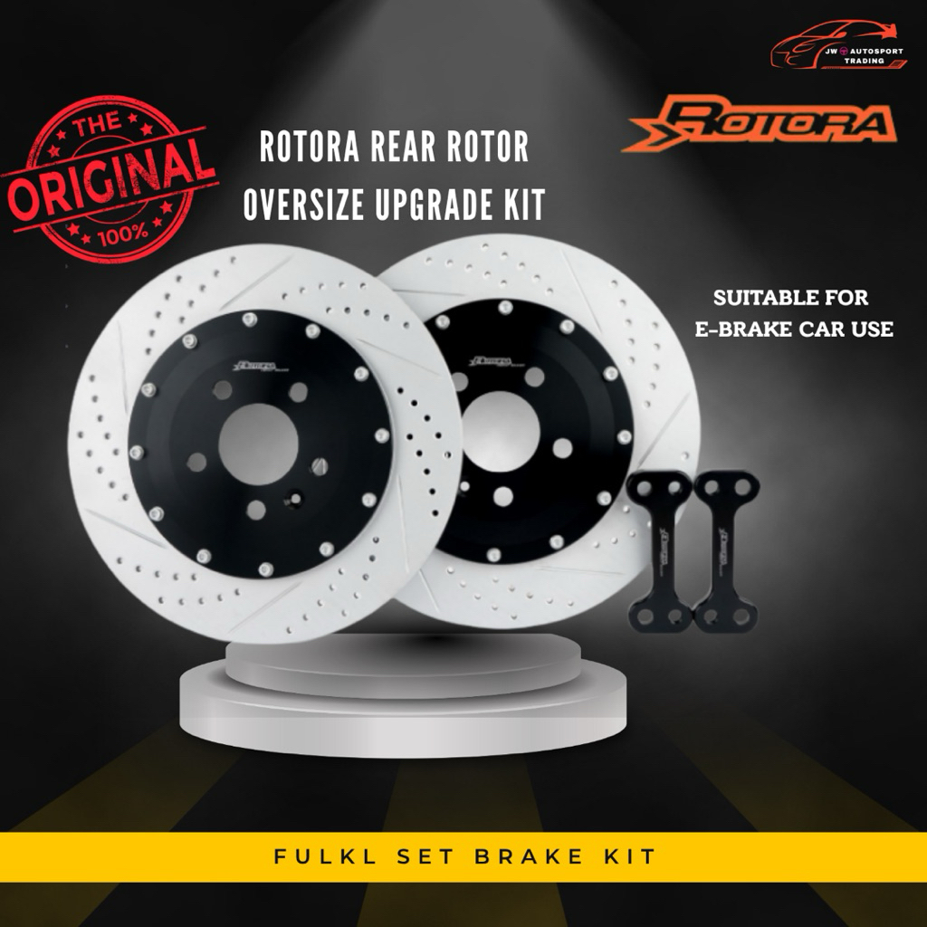 Rotora Rear Rotor Upgrade Size Full Set Brake Kit | Shopee Malaysia